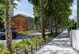 Le site démonstrateur rue du Luizet à Villeurbanne. ©Métropole de Lyon - Jérémy Cuenin